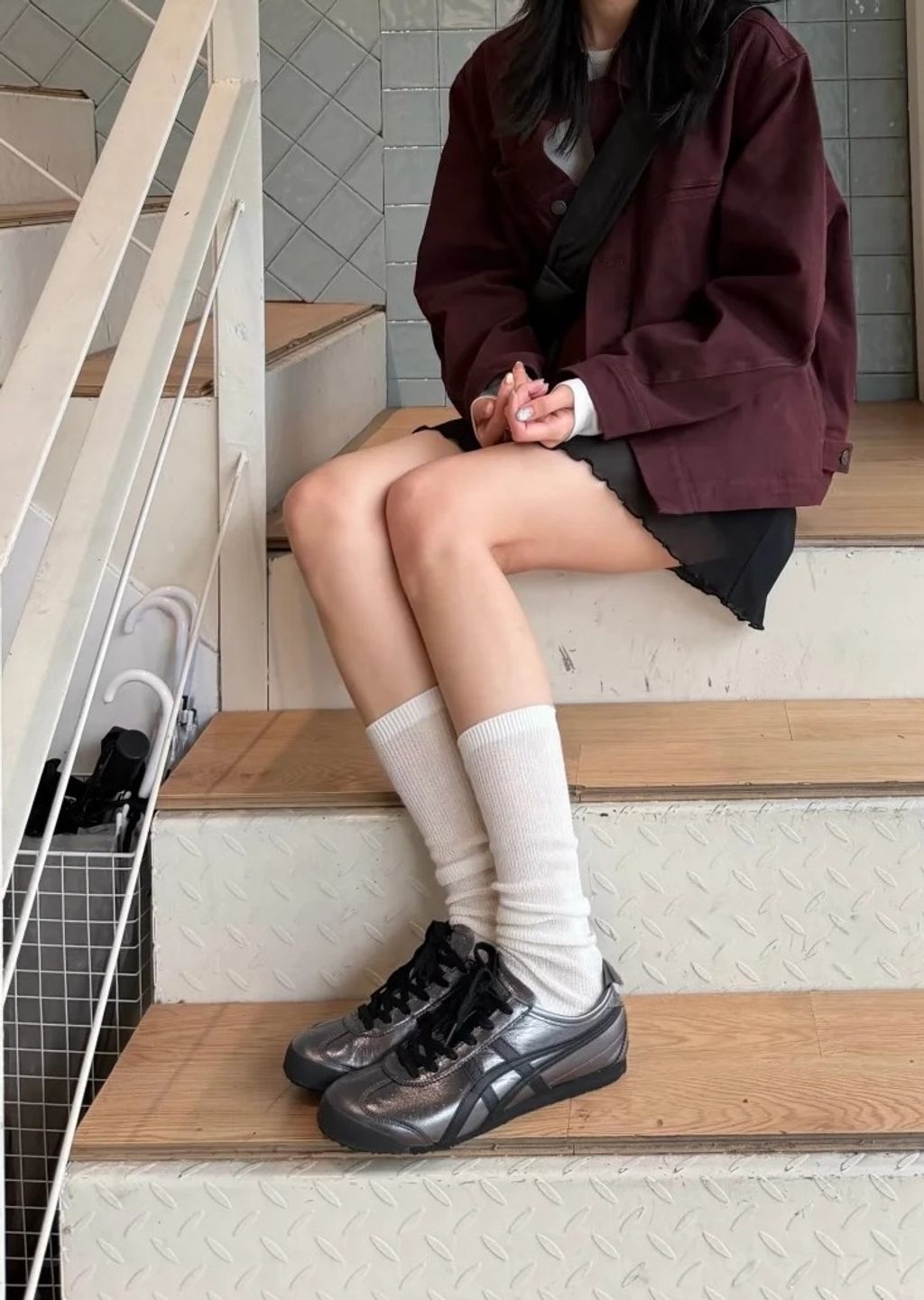 ONITSUKA TIGER 鬼塚虎 鐵灰底 黑虎爪紋 MEXICO 665