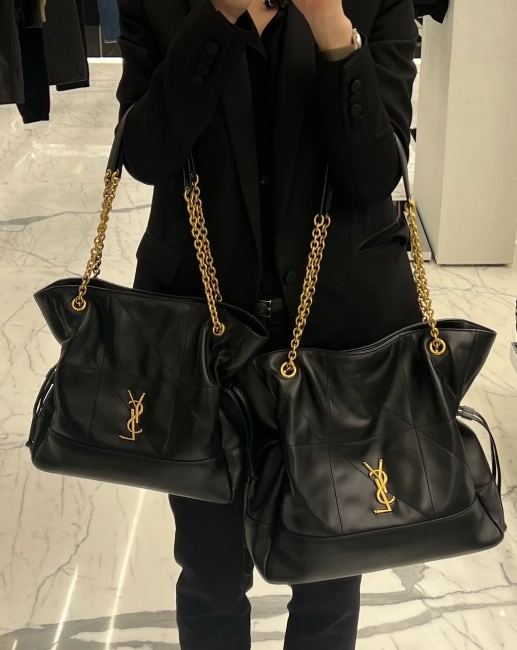YSL JAMIE 4.3 LARGE POCHON 小羊皮腋下包