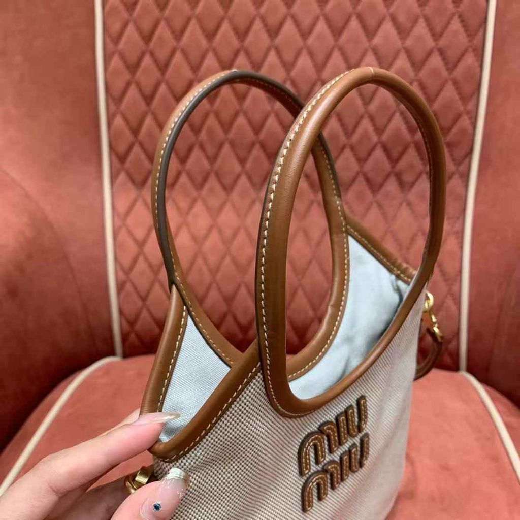 MIU MIU MINI IVY 托特包 帆布款5