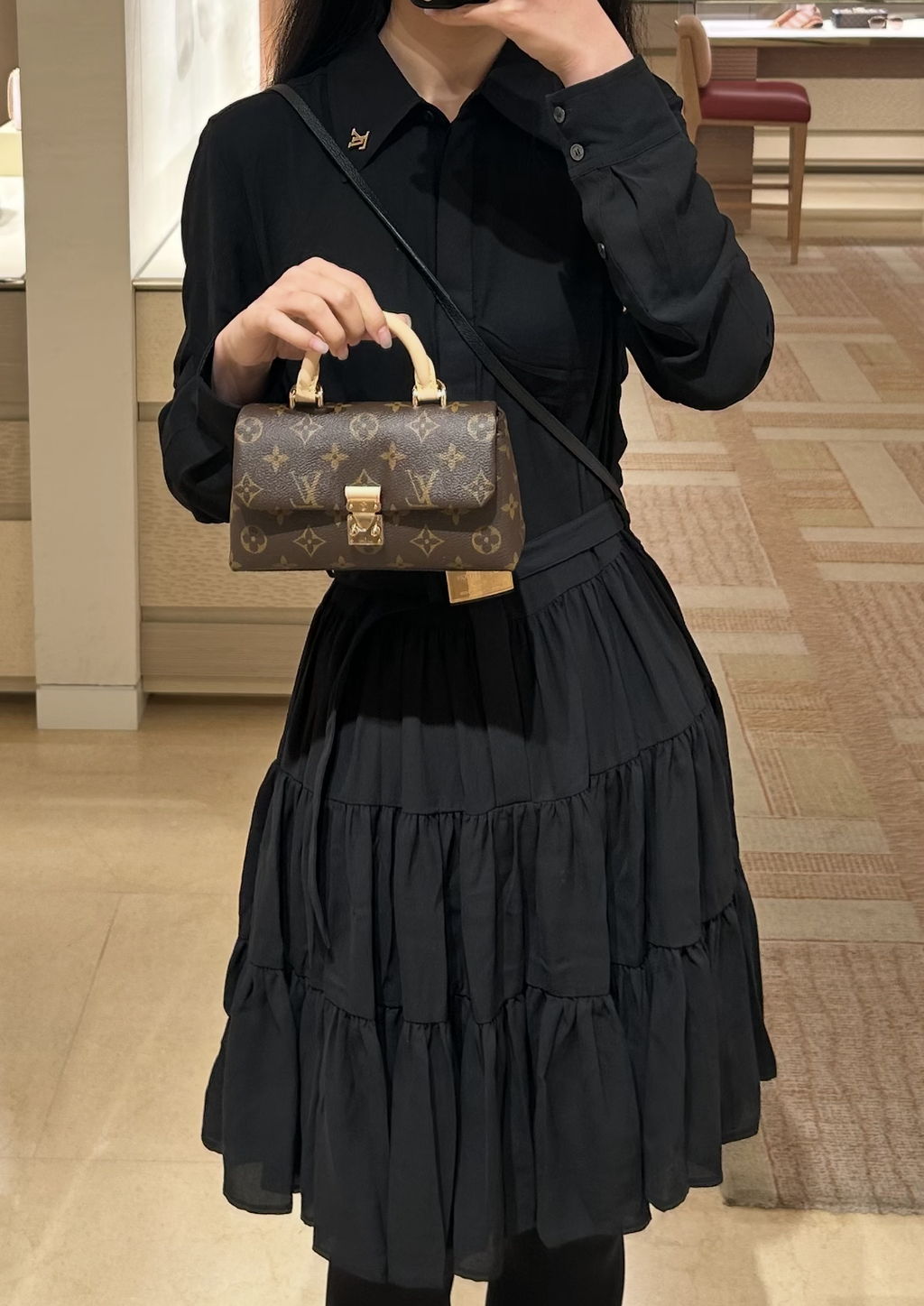 LV NANO MADELEINE 老花鏈條口蓋包 M284262