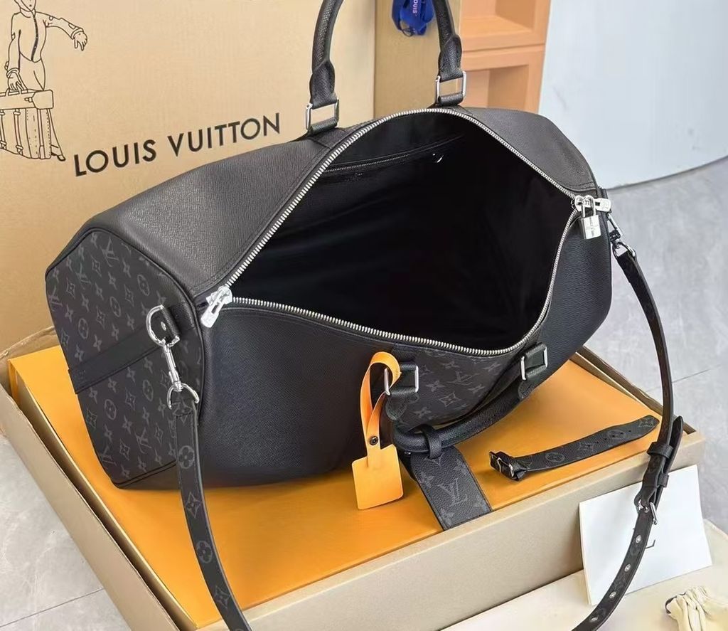 LV KEEPALL 45 旅行袋 老花拼十字紋 M302354