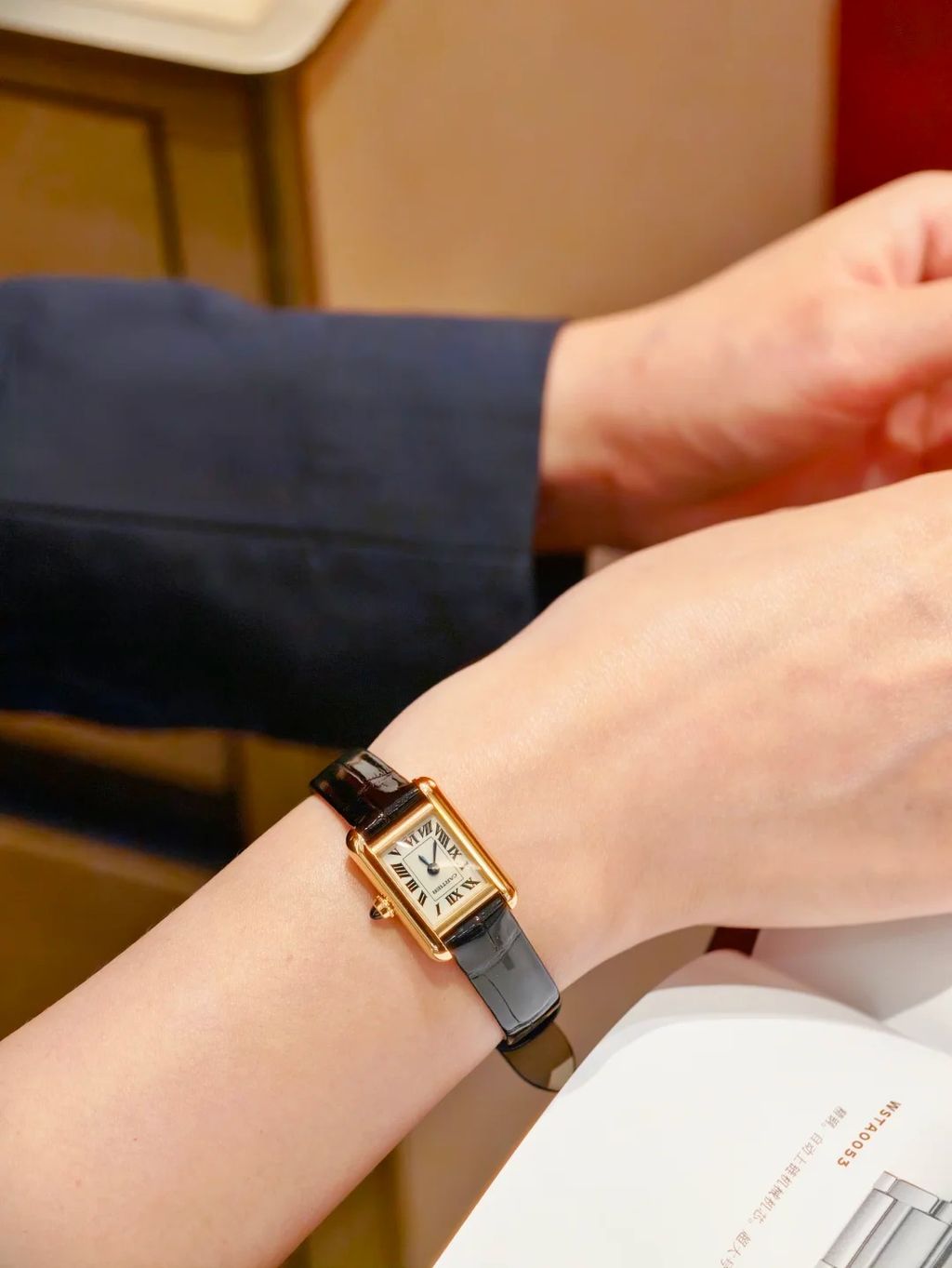 CARTIER TANK LOUIS CARTIER 迷你款腕錶1