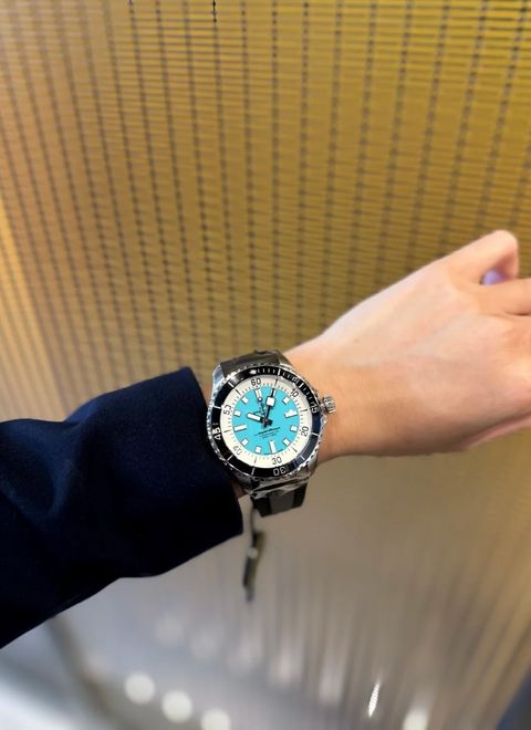 BREITLING 百年靈 SUPEROCEAN AUTOMATIC 超級海洋 松石綠錶盤腕錶 44mm