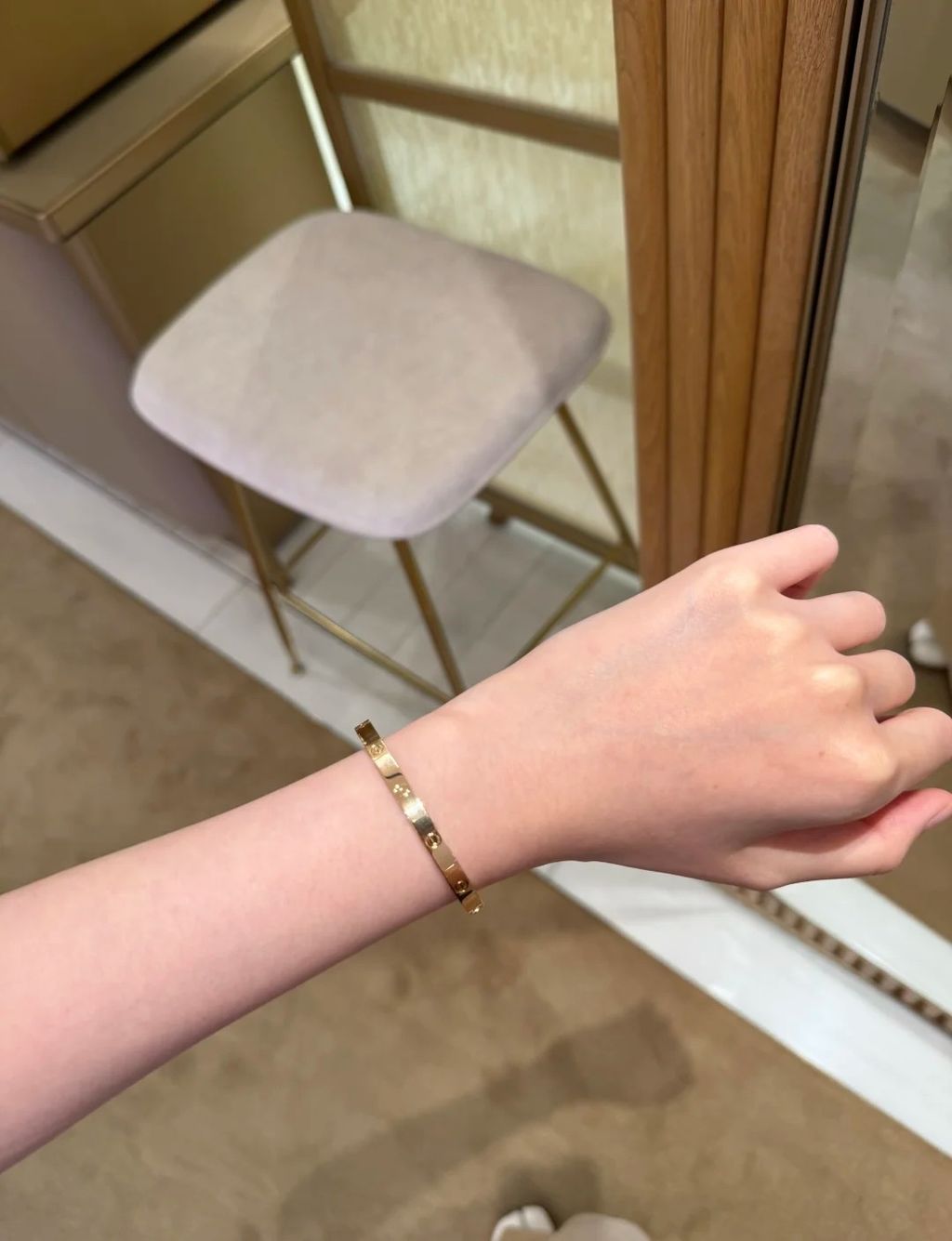 CARTIER LOVE 經典手環 中號 三色1