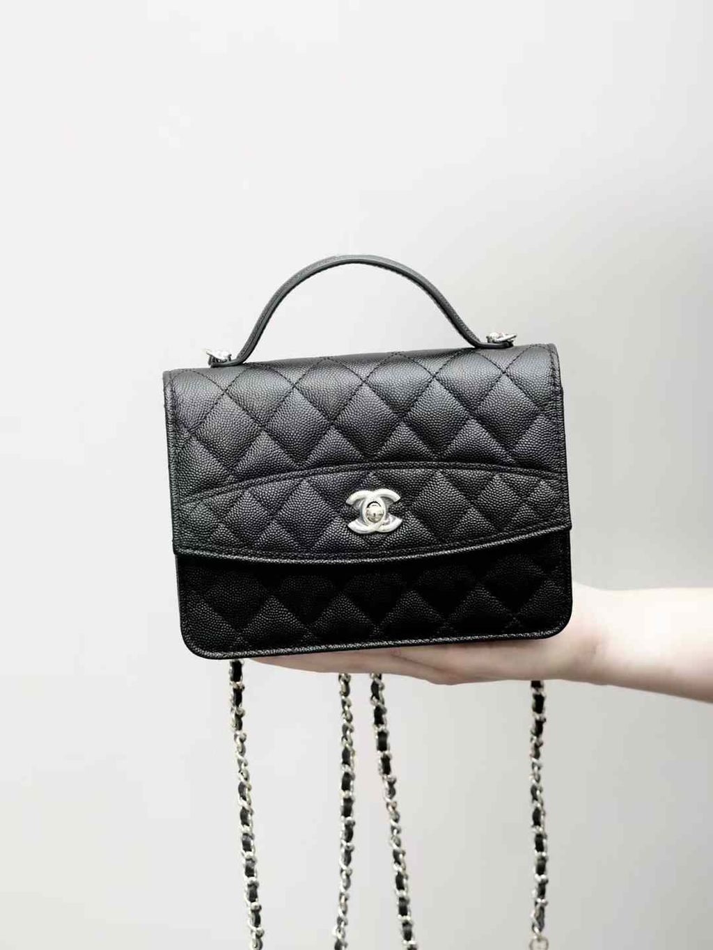 CHANEL 25C MINI 魚子醬口蓋包14.15.20