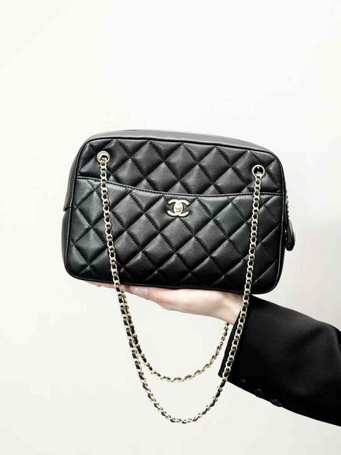 CHANEL 24K 羊皮相機包