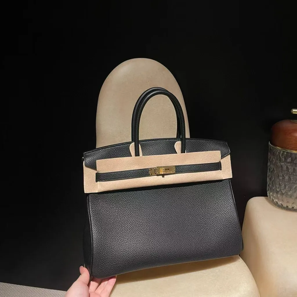 HERMES BIRKIN  TOGO皮 內縫 89黑金 鉑金包 284