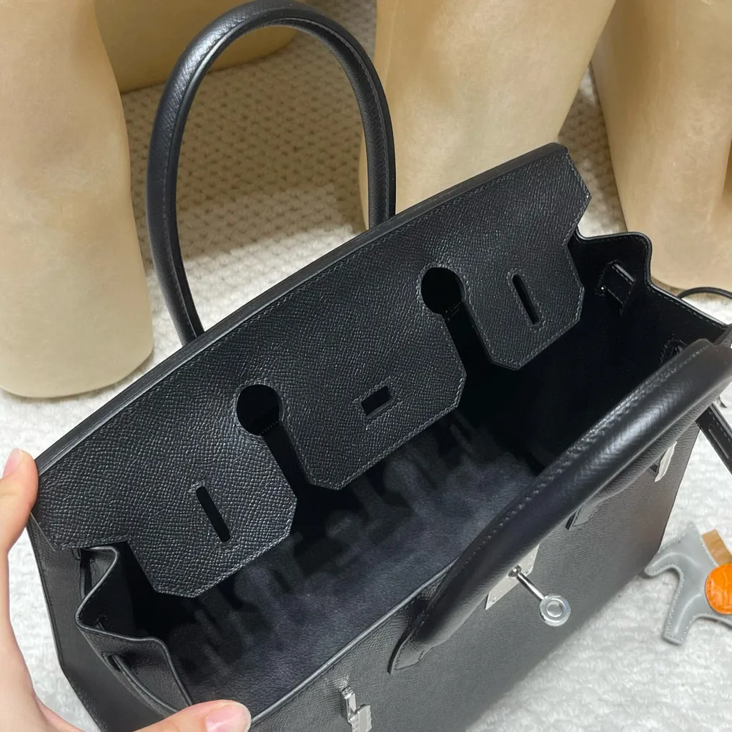 HERMES BIRKIN  EPSOM皮 外縫 89黑金 鉑金包 314