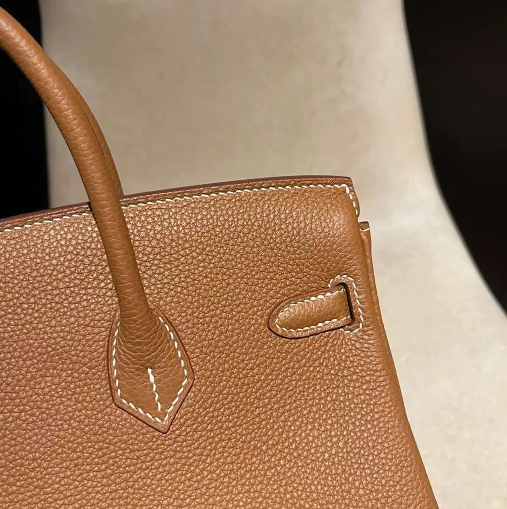 HERMES BIRKIN  TOGO皮 內縫 37金棕 金釦 鉑金包  下午4.37.03