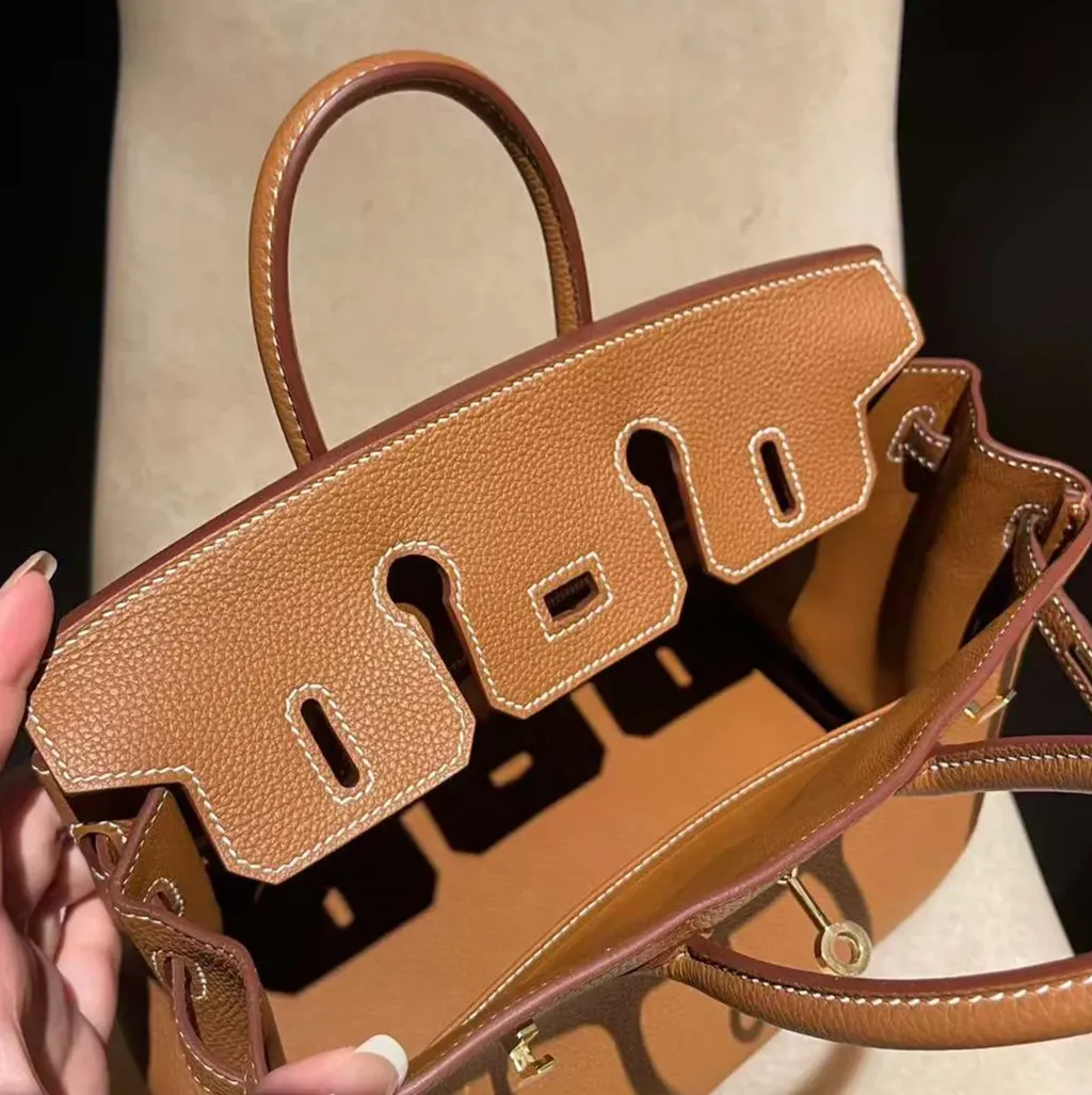 HERMES BIRKIN  TOGO皮 內縫 37金棕 金釦 鉑金包  下午4.36.51