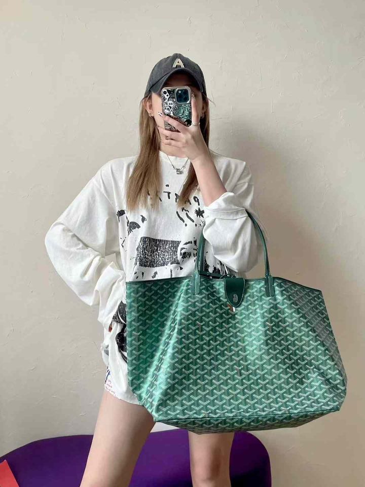 GOYARD 24 金属限定色 購物袋 珠光綠 中號:大號 16.10.26