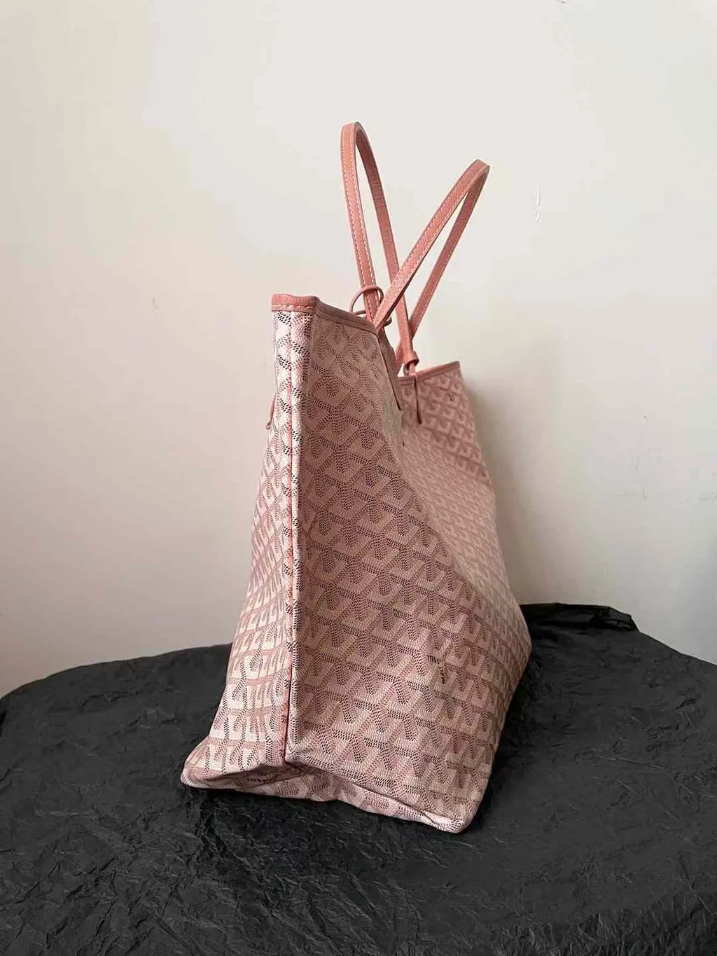 GOYARD 24 金属限定色 購物袋 珠光粉 中號:大號 16.16.30