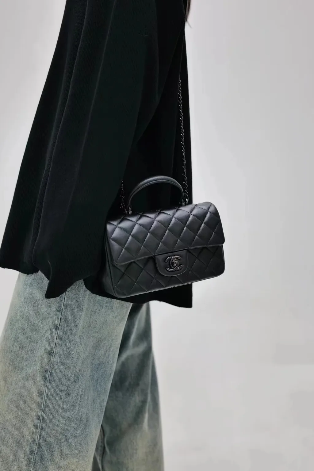 CHANEL 24A HANDLE 手柄口蓋包 CF MINI-5