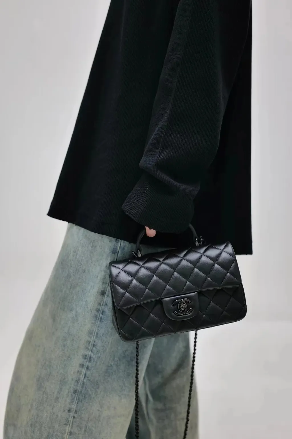 CHANEL 24A HANDLE 手柄口蓋包 CF MINI-4