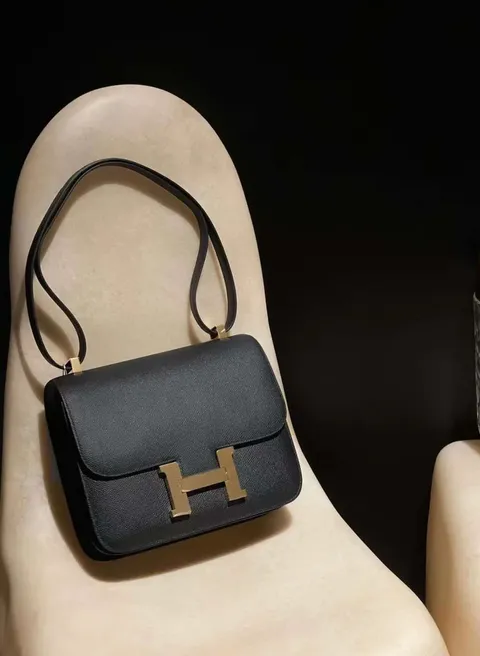 HERMES CONSTANCE EVERCOLOR皮 89 黑色 金釦 康康包 下午2.15.11