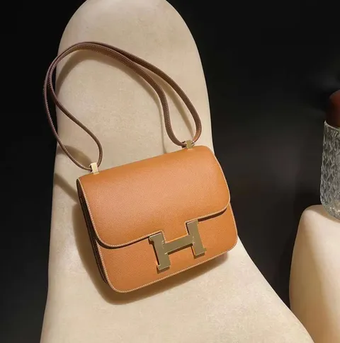 HERMES CONSTANCE EPSOM皮 37金棕色 金扣 康康包 下午3.16.08