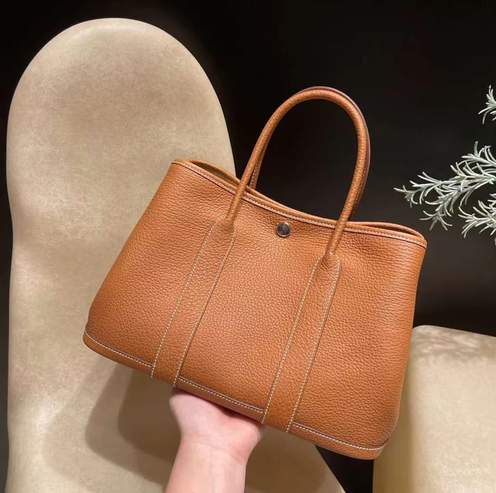 HERMES GARDEN PARTY NEGONDA皮 37金棕色 花園包  下午4.37.41