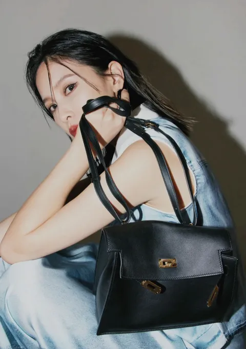HERMES KELLY DANSE SWIFT皮 89黑色 金扣 跳舞包 