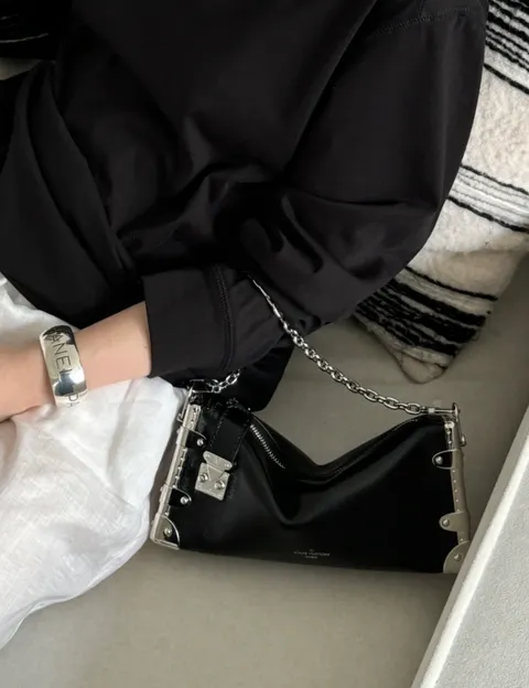 LOUIS VUITTON SLIM TRUNK 手袋 黑色 灰色2
