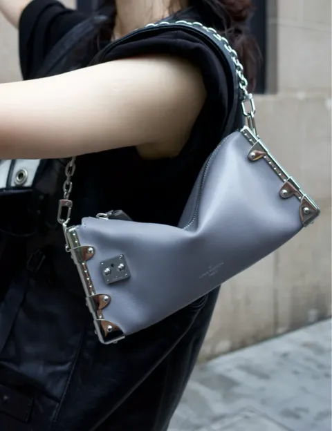 LOUIS VUITTON SLIM TRUNK 手袋 黑色 灰色8