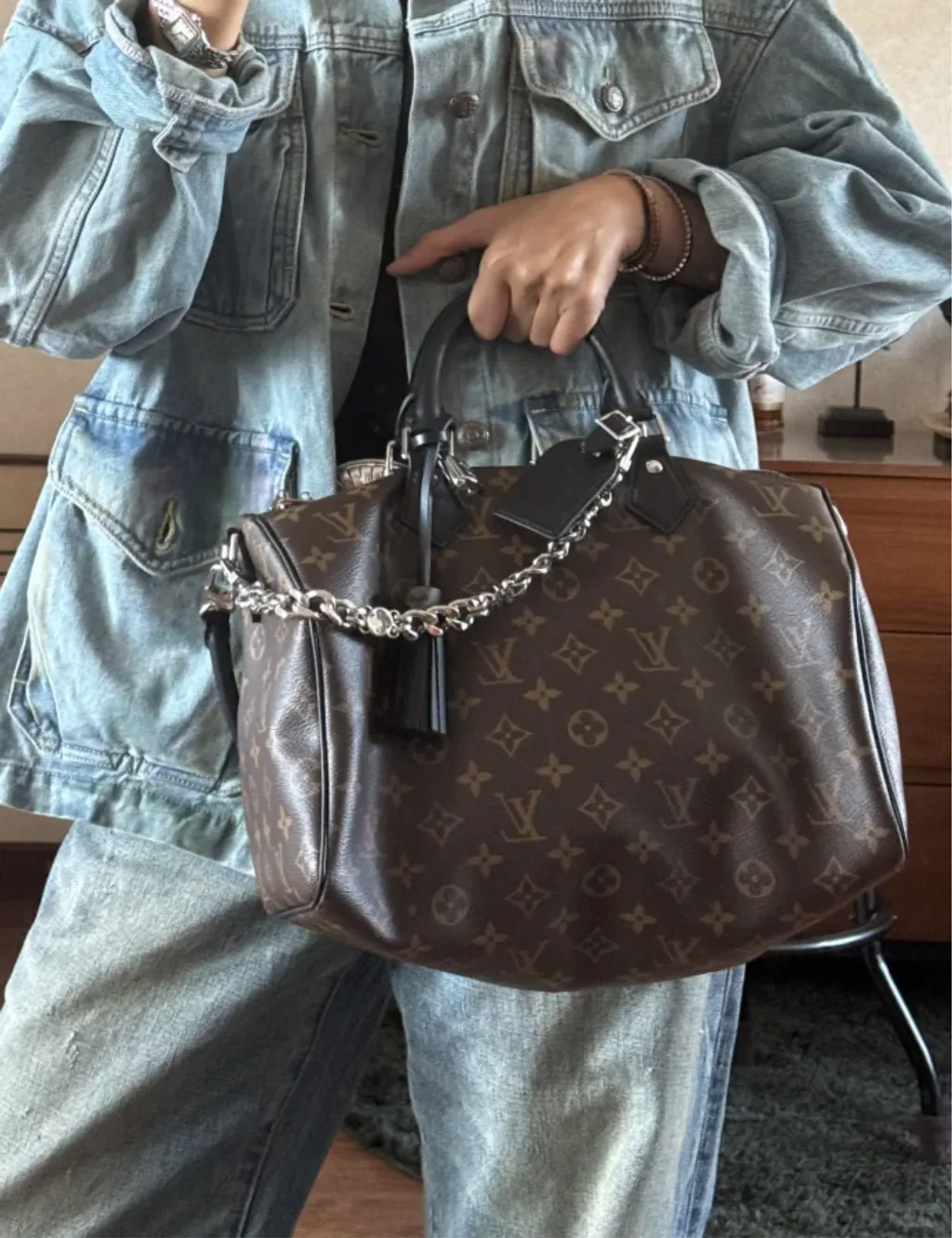 LV SPEEDY SOFT 30 DARK 手袋 M122433
