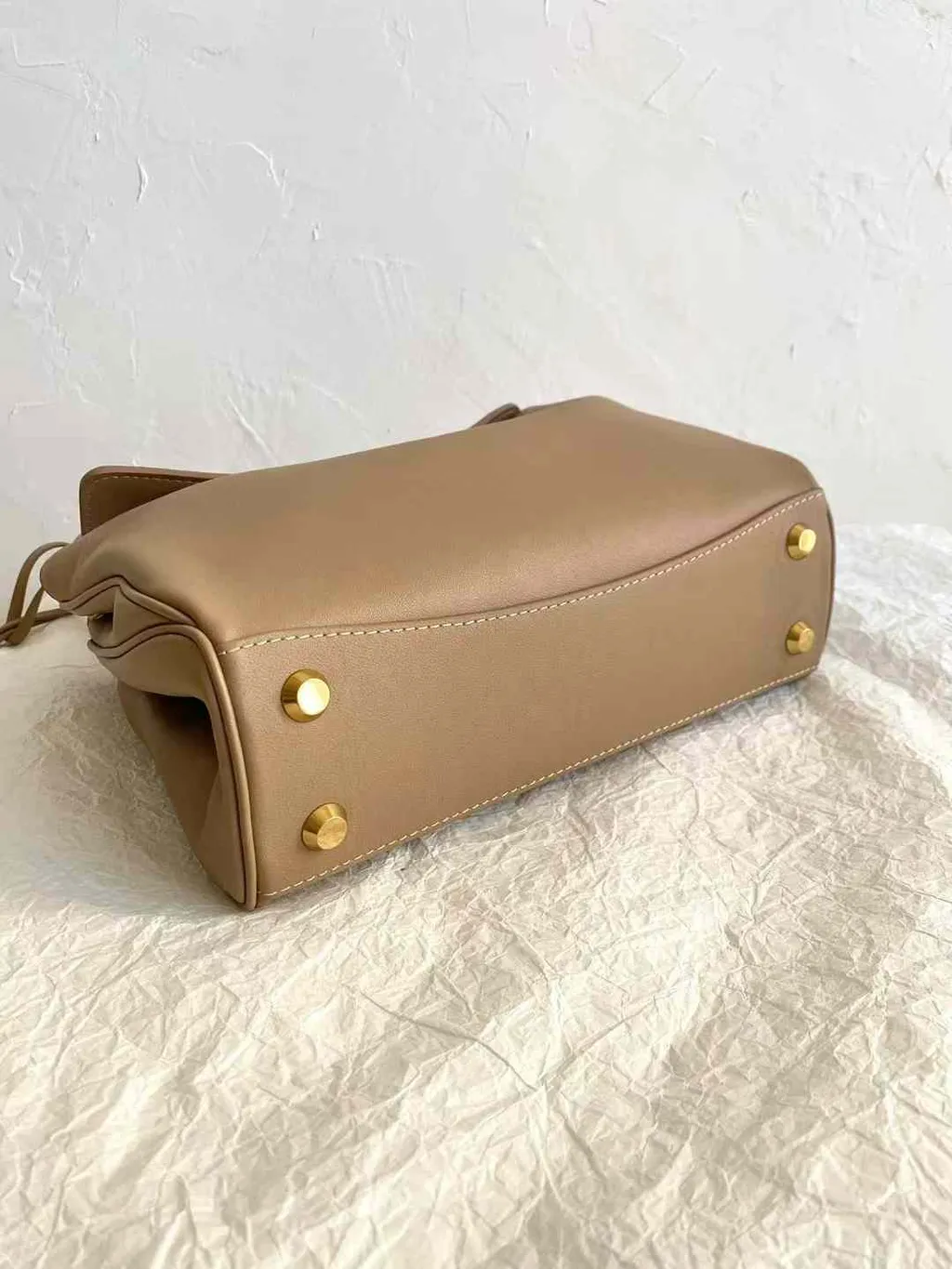 BALENCIAGA RODEO 麂皮肩背包 奶茶 三個尺寸17.33.28