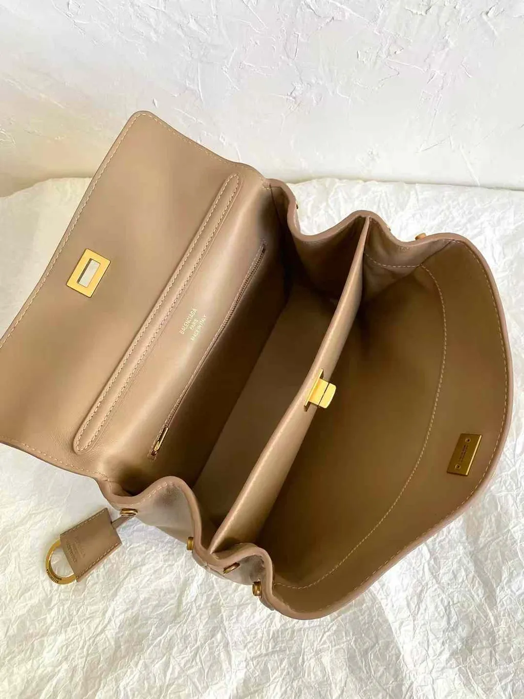 BALENCIAGA RODEO 麂皮肩背包 奶茶 三個尺寸17.33.32