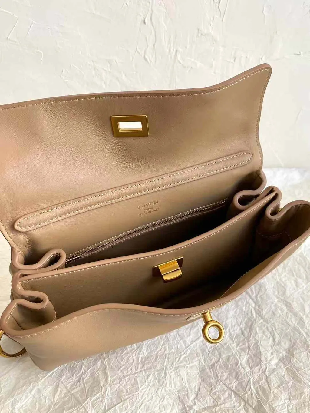 BALENCIAGA RODEO 麂皮肩背包 奶茶 三個尺寸17.33.31