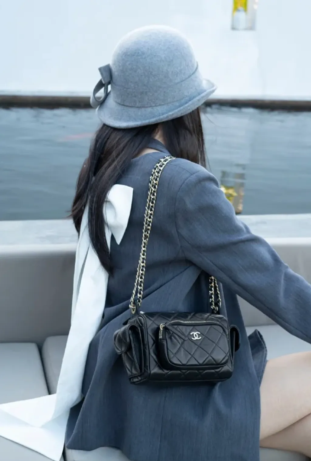 CHANEL 24K 雙口袋相機包 小號:大號WX20241218-144033