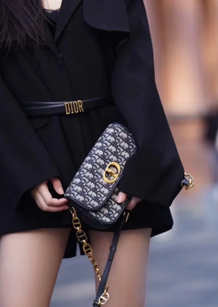 DIOR 30 MONTAIGNE AVENUE 蒙田包 老花藍IMG_0745