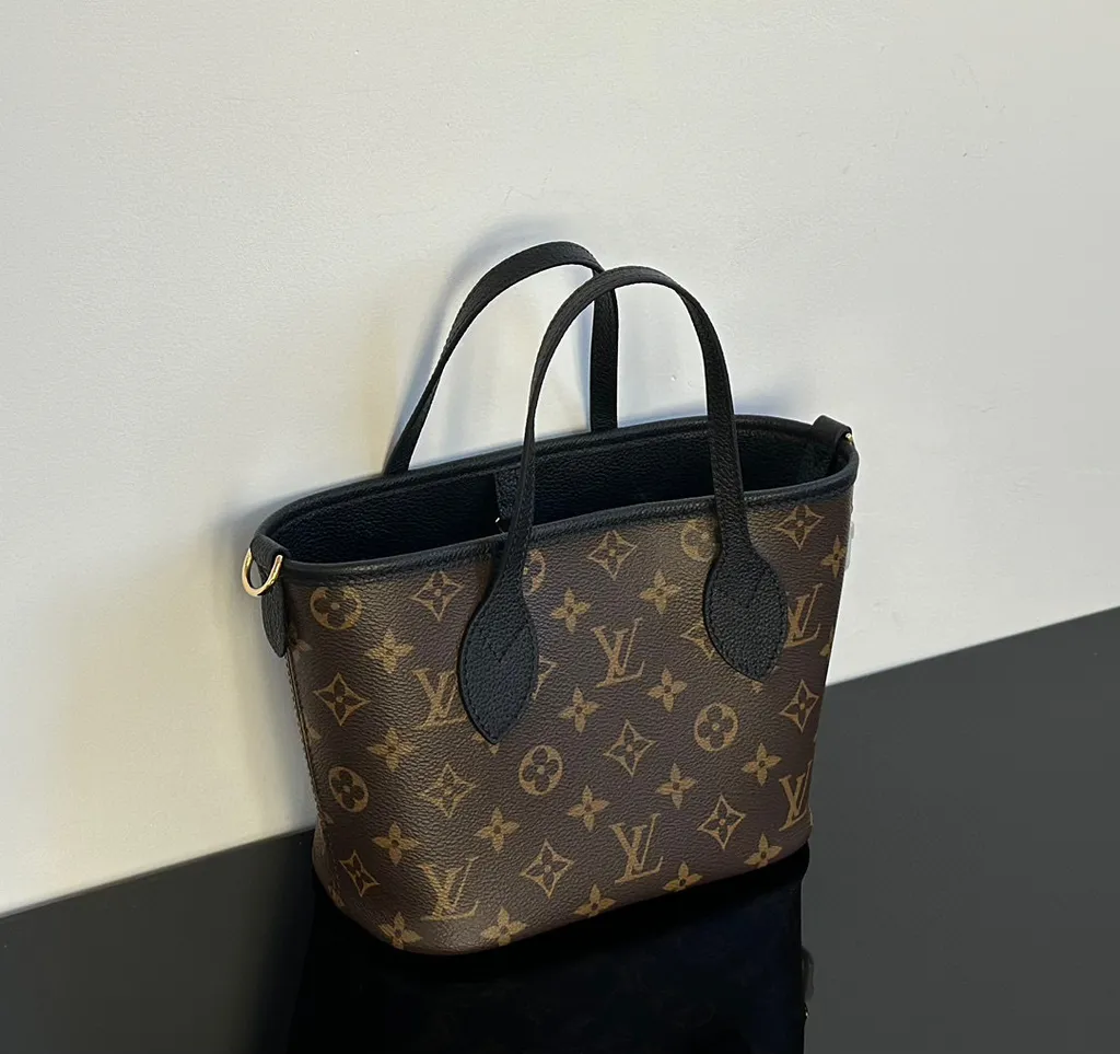 LV NEVERFULL BANDOULIERE INSIDE OUT BB 雙面托特包 黑色 M120991492