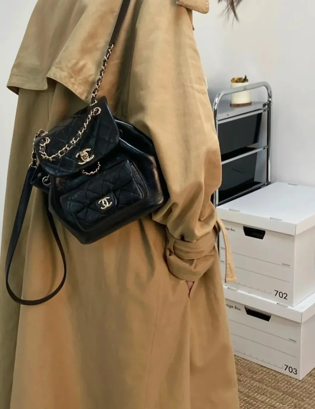 香 〰️ 2022C duma 油蜡牛皮mini 双肩包_1_原原_来自小红书网页版