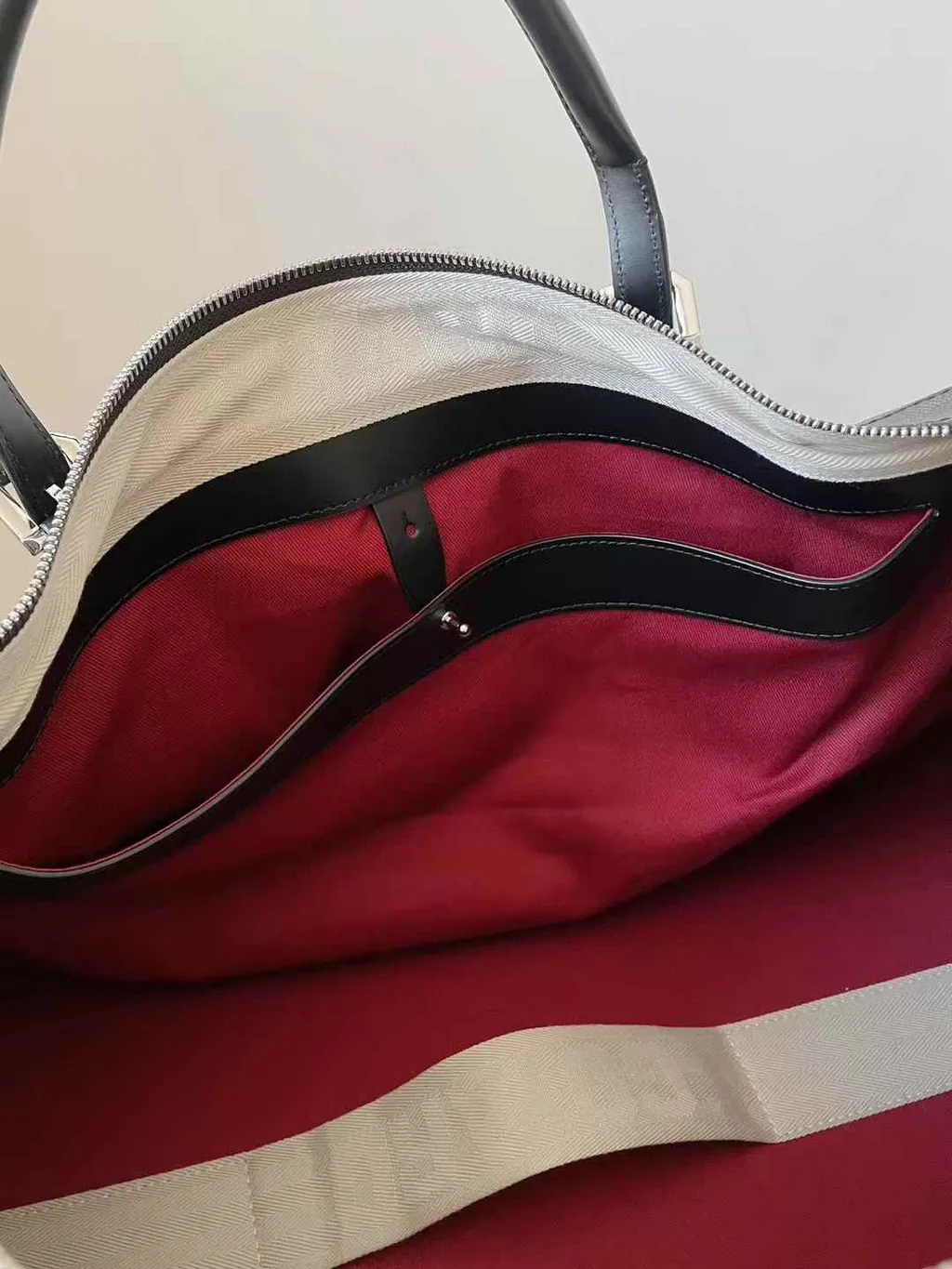 GOYARD JET BLACK BOWLING 45 旅行袋 黑紅7