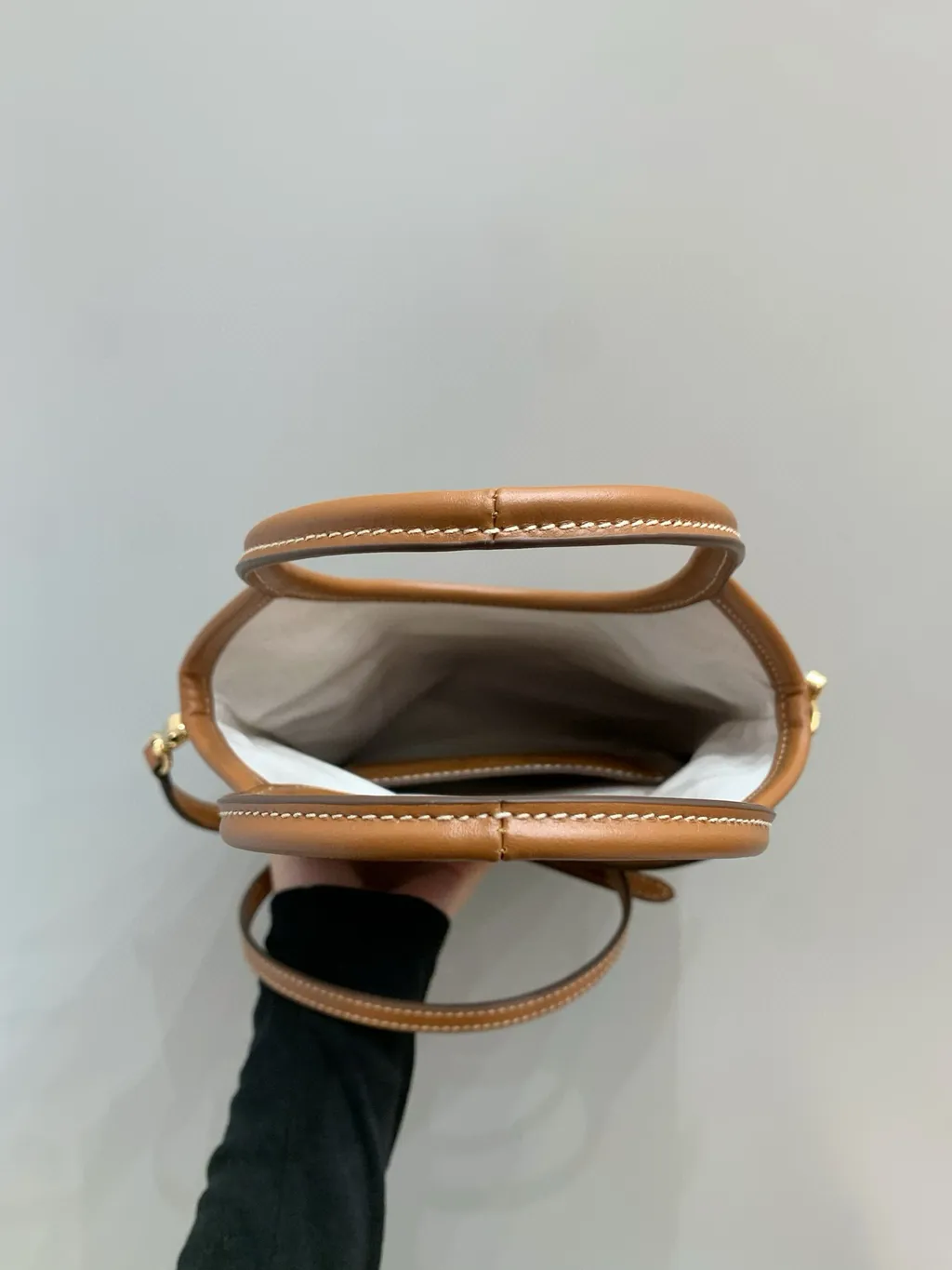 MIU MIU MINI IVY 皮革托特包 棕色2803