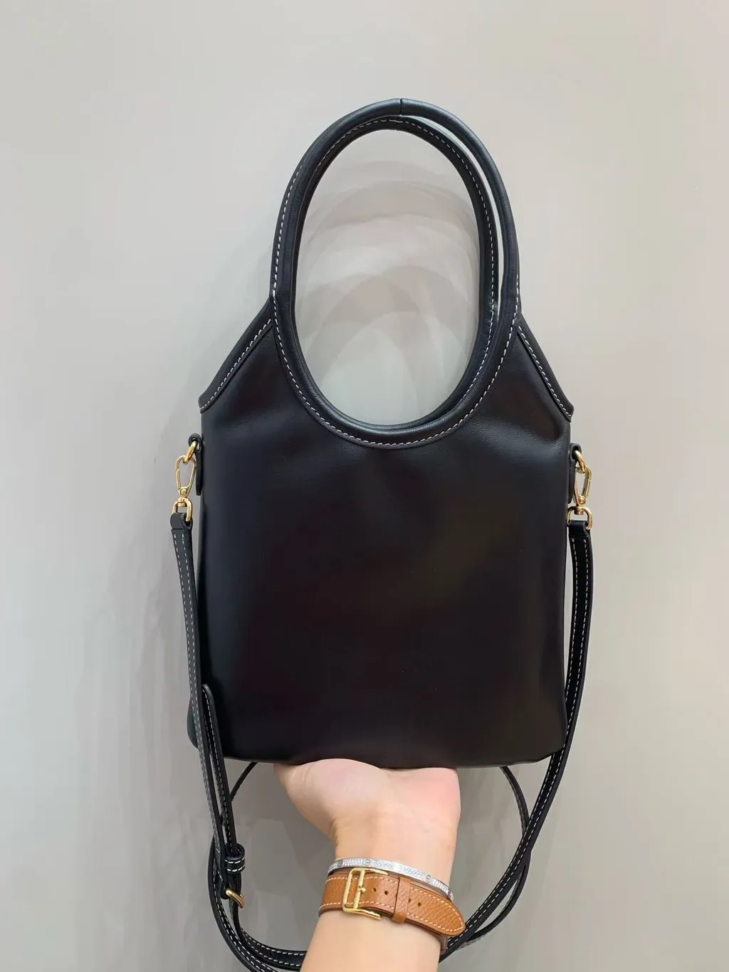 MIU MIU MINI IVY 皮革托特包 黑色2832