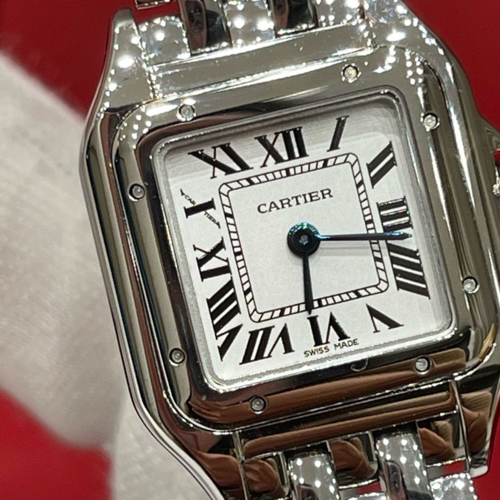 CARTIER PANTHERE DE 美洲豹獵豹手錶 銀款3241