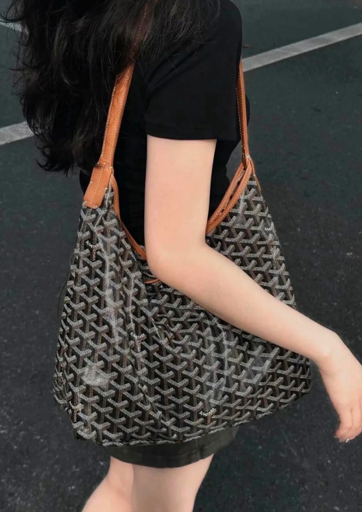 ⊹現貨⊹ GOYARD BOHEME HOBO 單肩包 棕色10