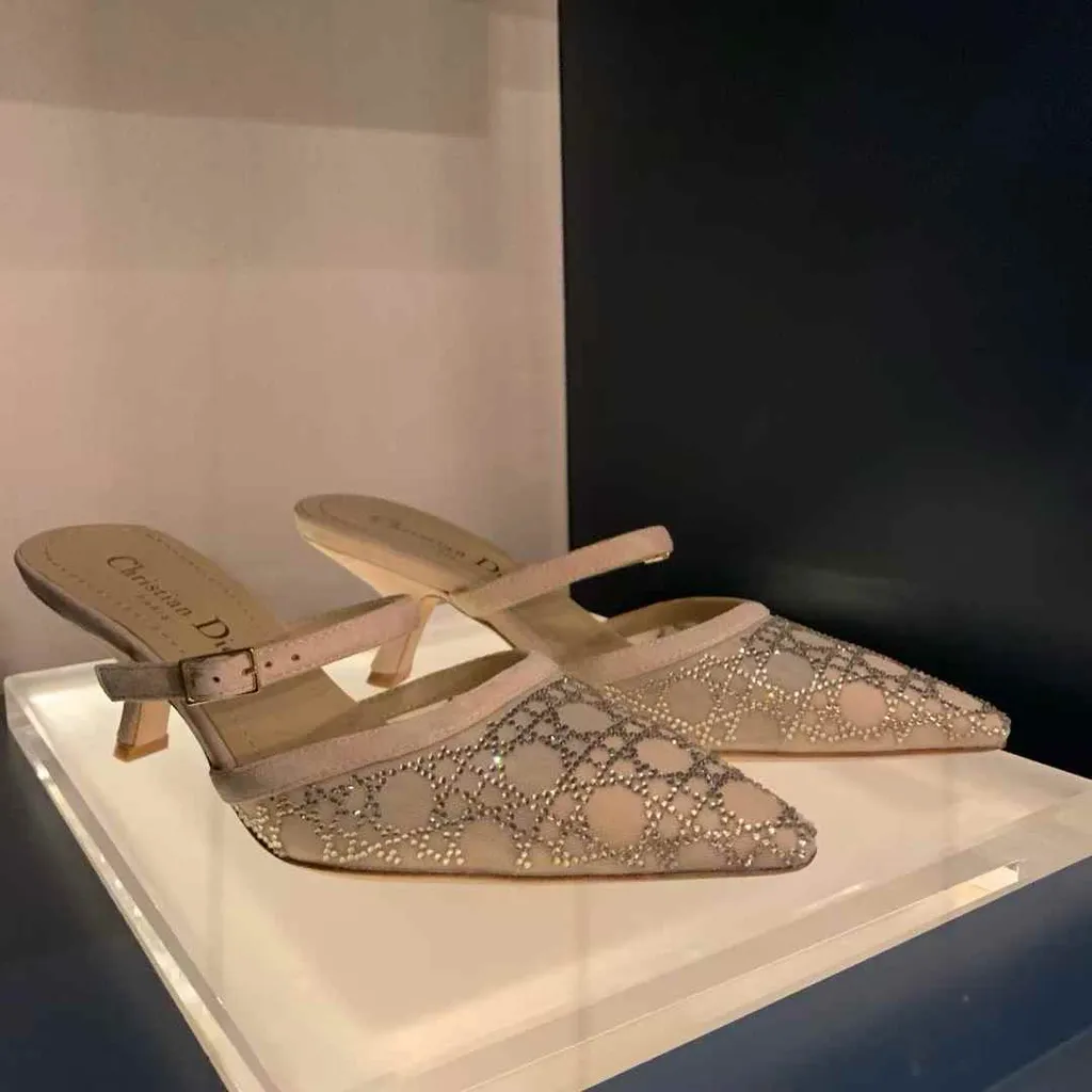 網紗碎鑽高跟鞋4