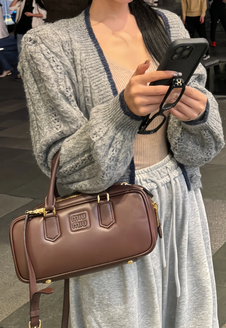 MIU MIU ARCADIE 保齡球包 石楠木色 中號4