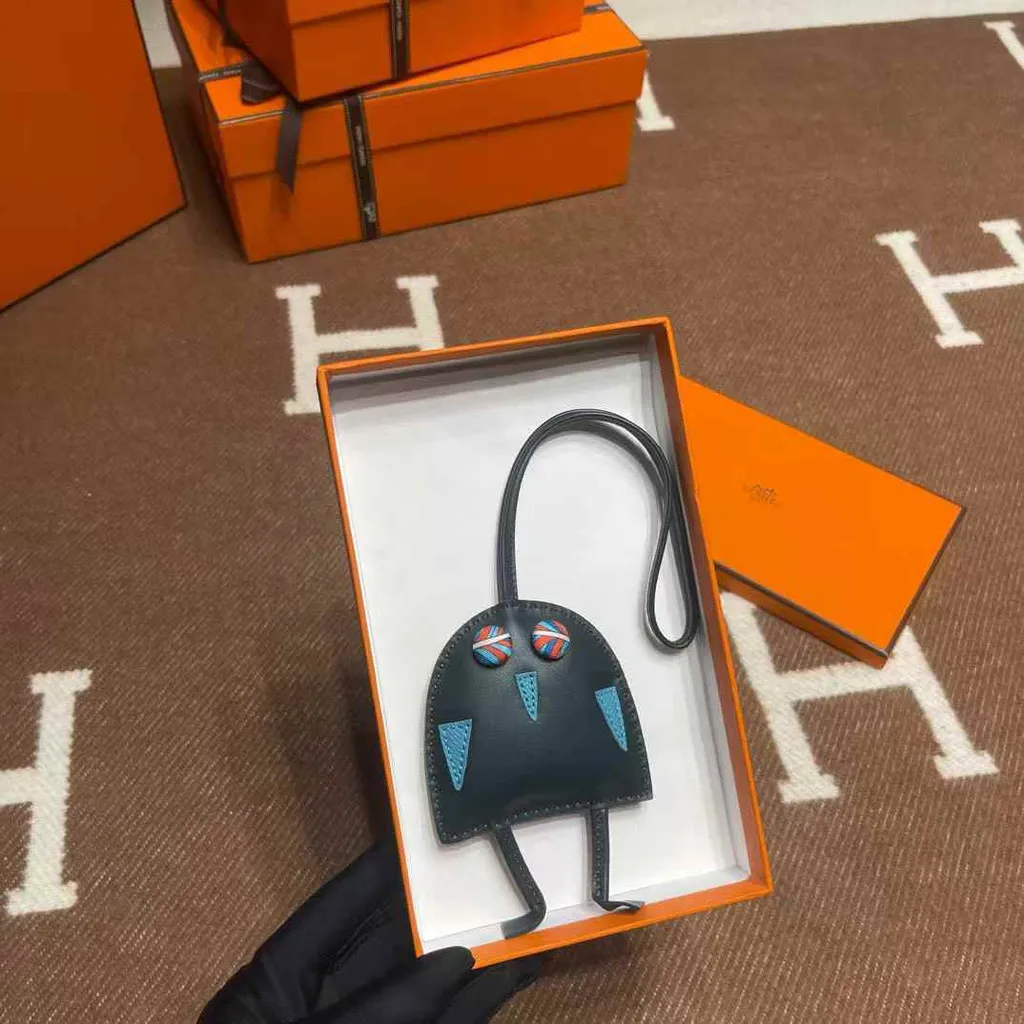 HERMES HIBOUTON CHARM 貓頭鷹 名呆若木雞 掛件:吊飾12