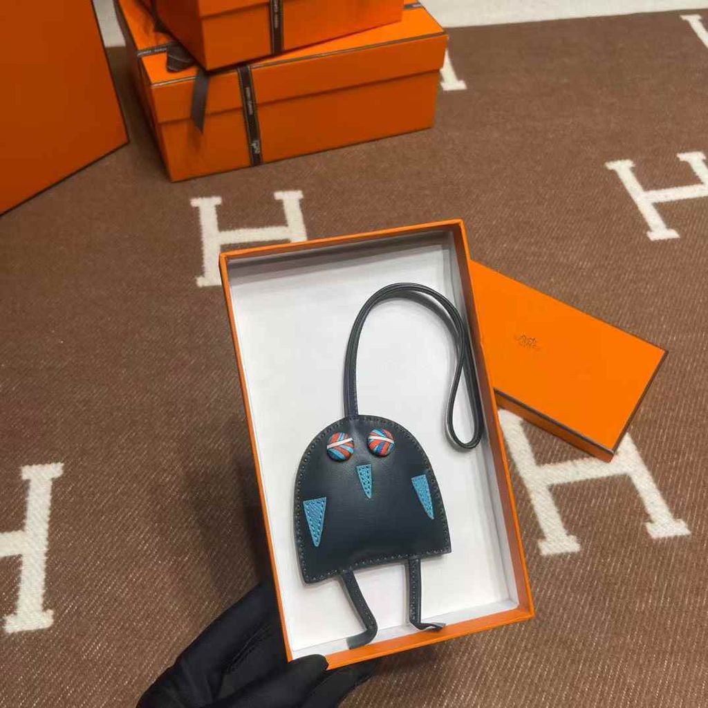 HERMES HIBOUTON CHARM 貓頭鷹 名呆若木雞 掛件:吊飾12