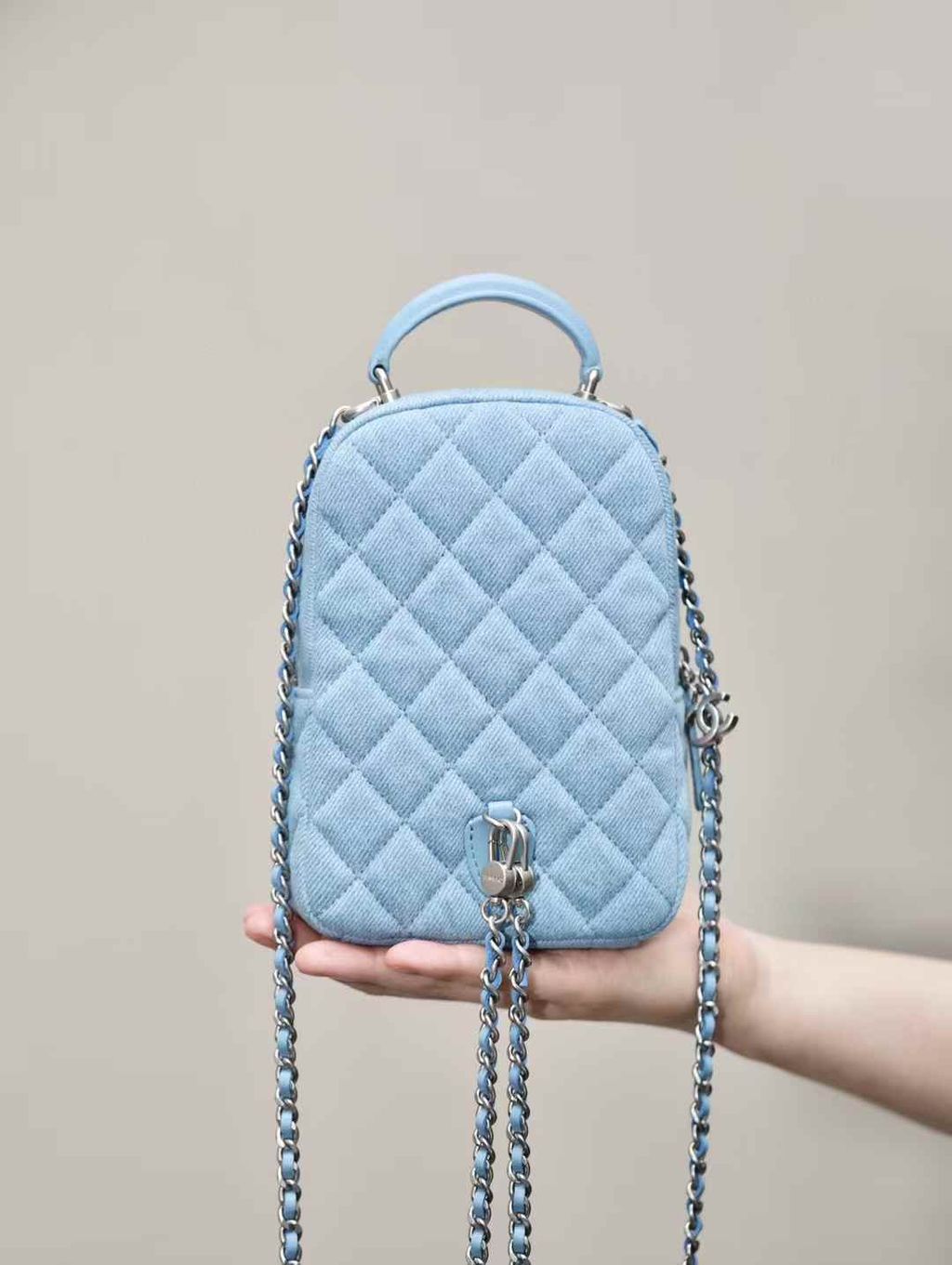 CHANEL 25C MINI 單寧小書包3