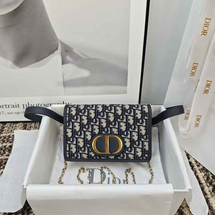 DIOR 30 MONTAIGNE 二合一手拿包 老花藍1