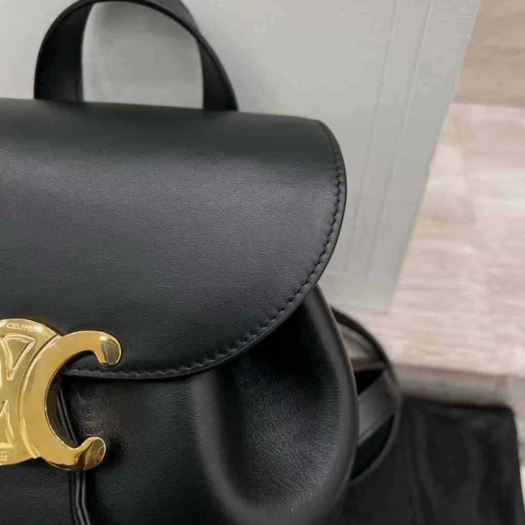 CELINE BONNIE 光滑牛皮革後背包6