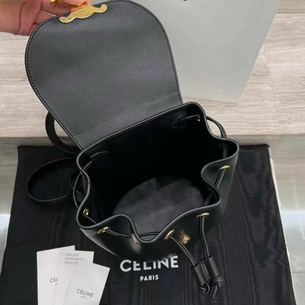 CELINE BONNIE 光滑牛皮革後背包8