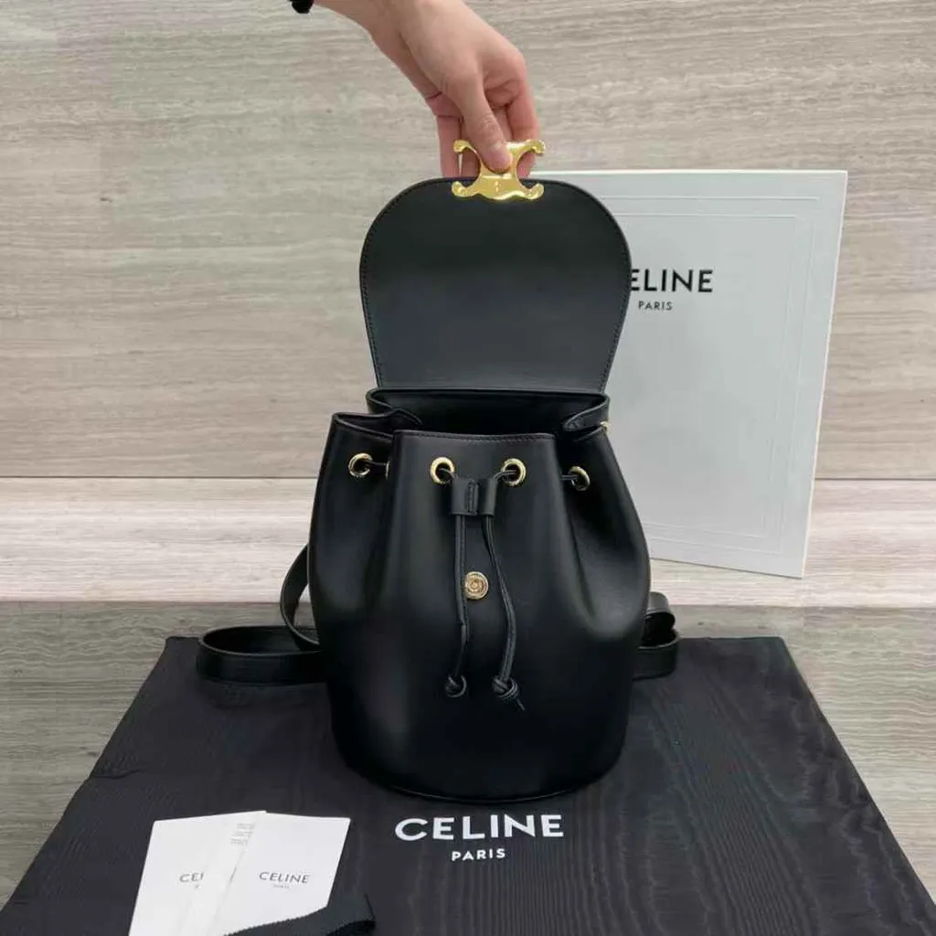 CELINE BONNIE 光滑牛皮革後背包4