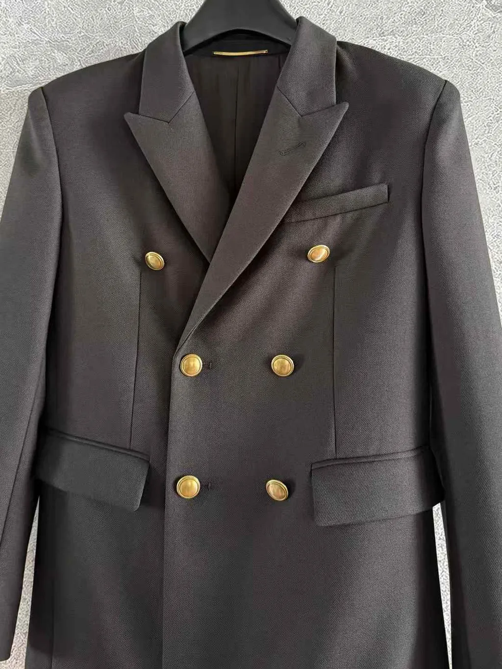 YSL 斜紋羊毛西裝外套3