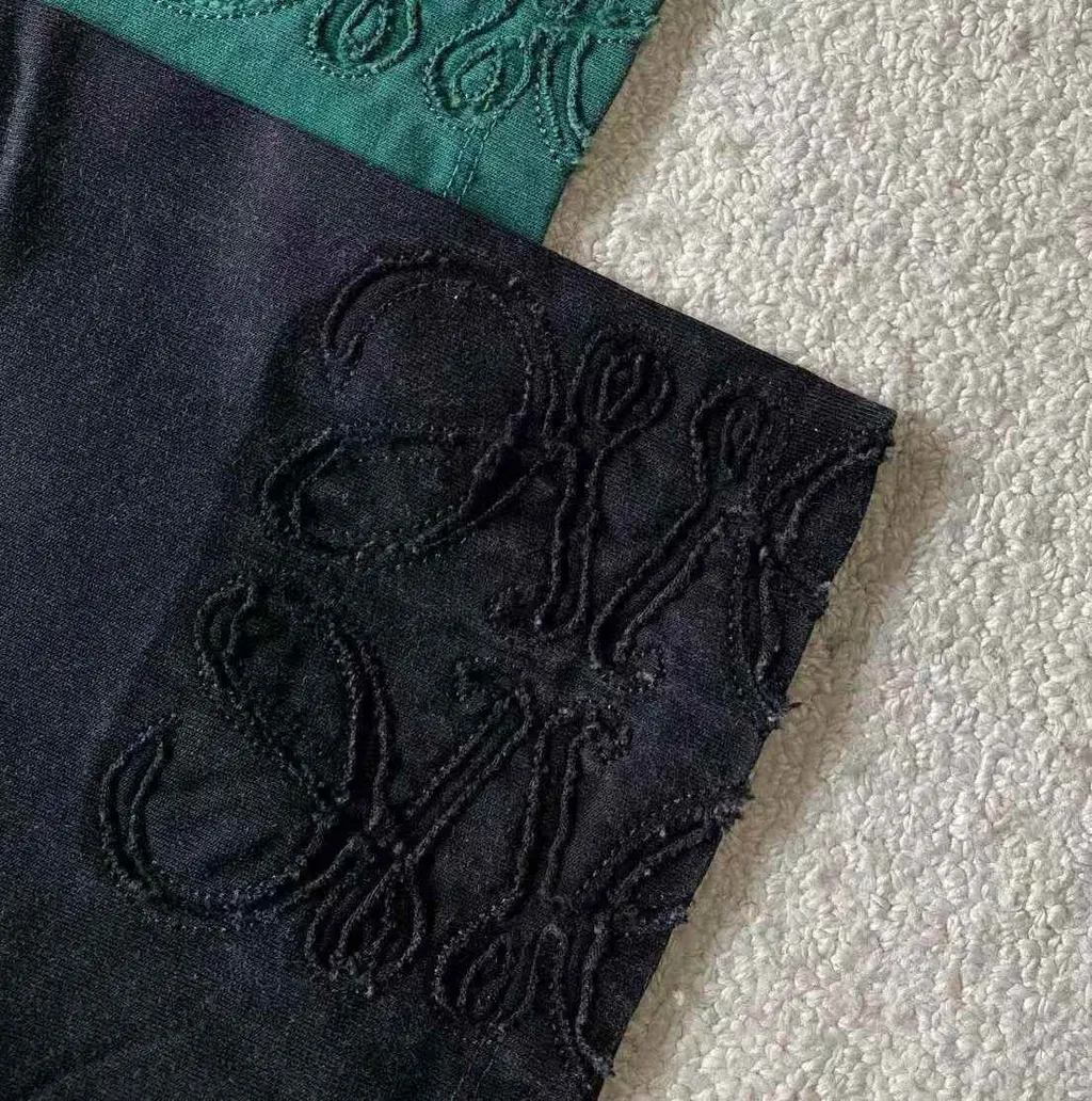 LOEWE 袖口刺繡圓領短袖上衣 兩色5