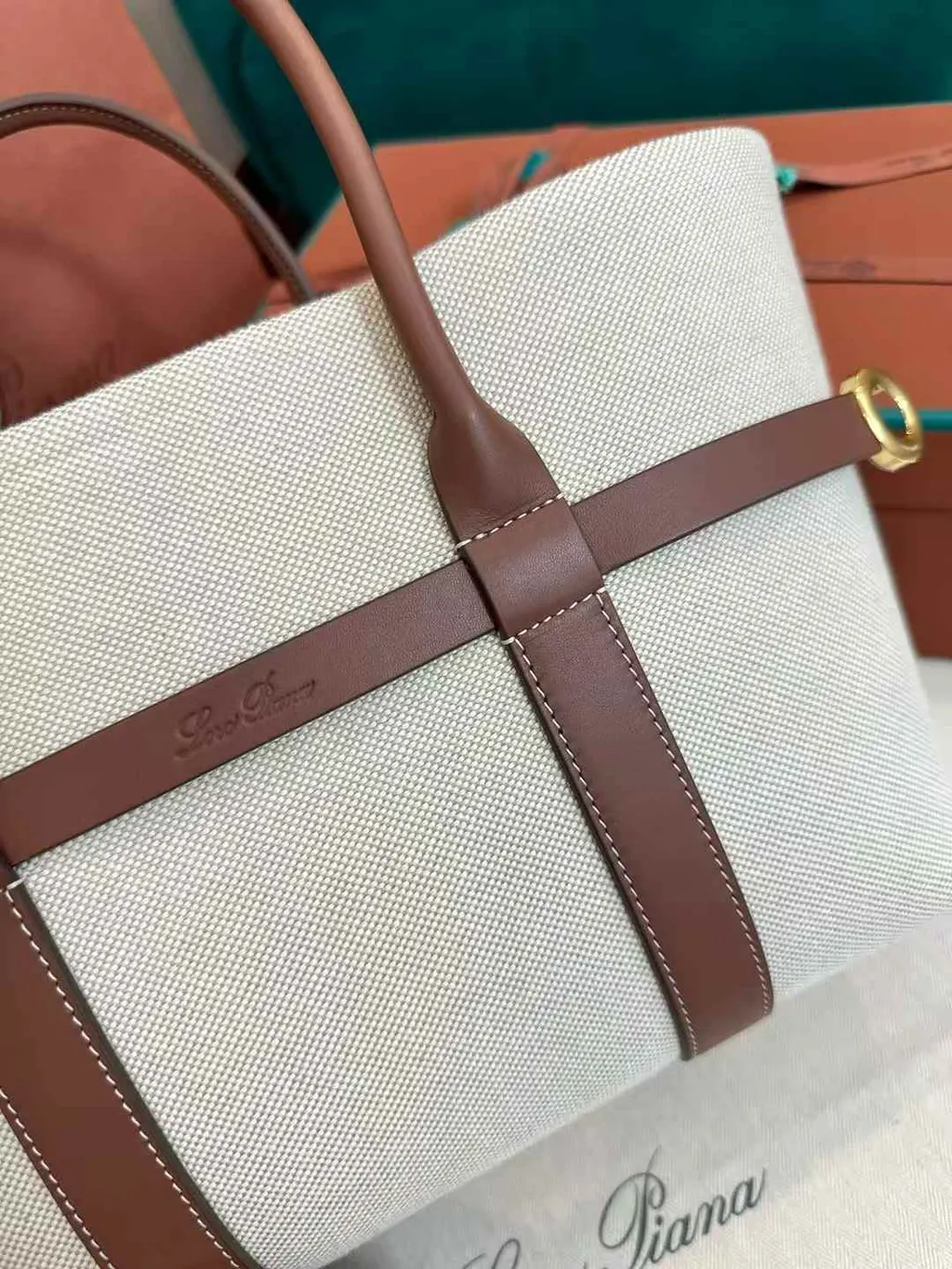  LORO PIANA GHIERA SHOPPER 帆布托特包6