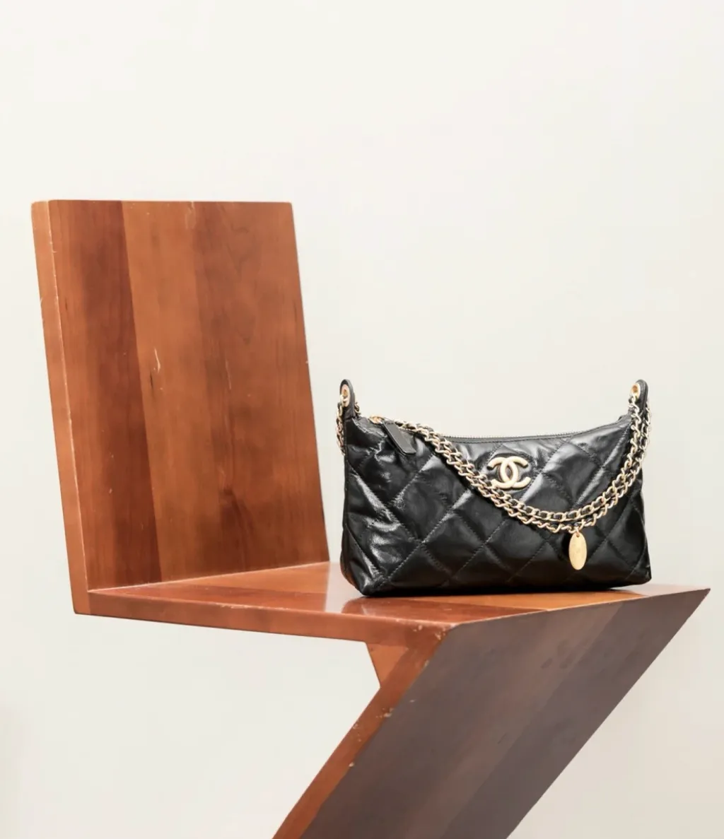 CHANEL 25S HOBO 金幣鏈條腋下包 u